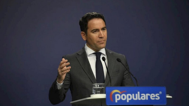 ep el secretario general del partido popular teodoro garcia egea ofrece una rueda de prensa tras una