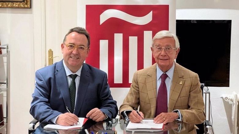 ep firma del acuerdo entre academia iberoamericana de la gastronomia y hosteleria de espana