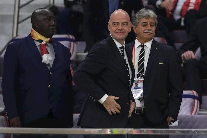 ep gianni infantino durante su presencia en el mundial de clubes de 2019