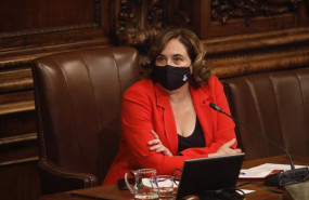 ep la alcaldesa de barcelona ada colau en el ayuntamiento este miercoles