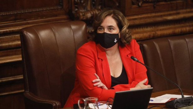 ep la alcaldesa de barcelona ada colau en el ayuntamiento este miercoles