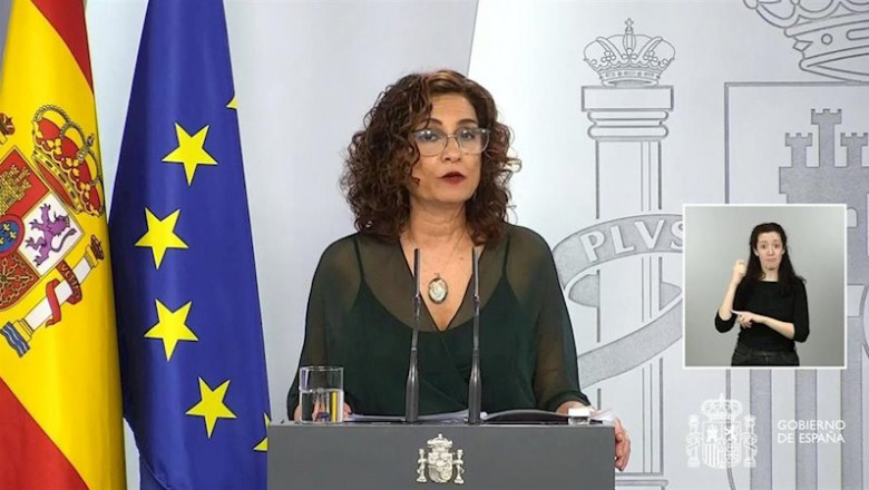La ministra de Hacienda, María Jesús Montero. | EUROPA PRESS ep la ministra de hacienda maria jesus montero durante una rueda de prensa