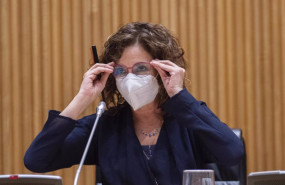 ep la ministra de hacienda maria jesus monterom en la comision de hacienda en el congreso de los