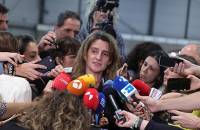 ep la ministra para la transicion ecologica en funciones teresa ribera oferce declaraciones a los