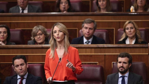 ep la portavoz del pp en el congreso cayetana alvarez de toledo formula su pregunta a la