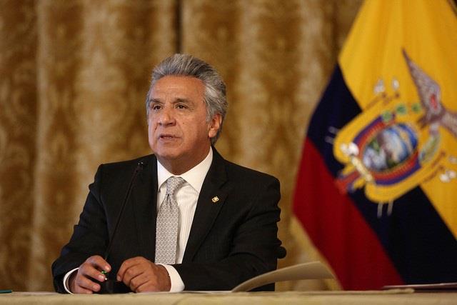 Lenín Moreno, presidente de Ecuador, durante el anuncio | PRESIDENCIA DE ECUADOR - Archivo ep lenin moreno presidenteecuador duranteanuncio