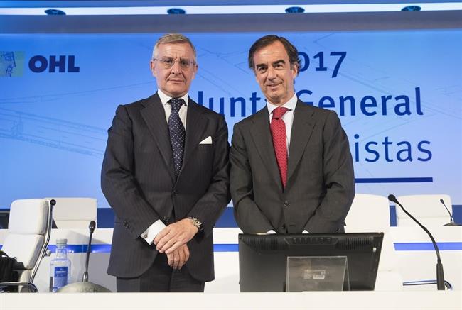 El president d'OHL i el seu conseller delegat | OHL//PABLO MORENO ep president dohl iseu conseller delegat