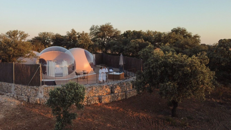hotel burbuja miluna open nature rooms en hormigos toledo cerca de madrid