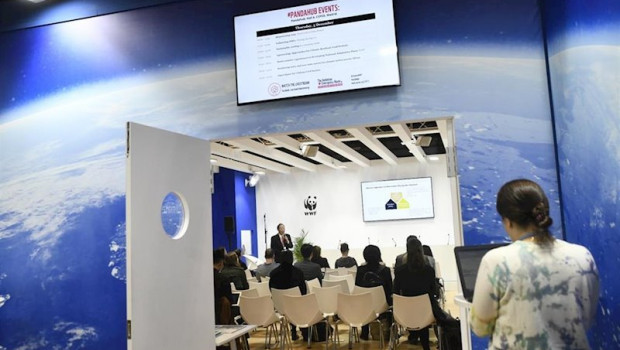 ep acceso a una de las salas de conferencias de ifema feria de madrid durante la cuarta jornada de