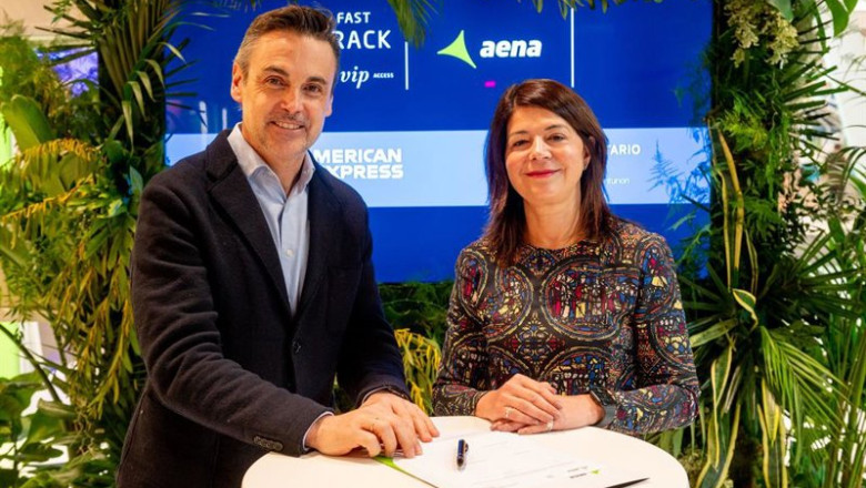 Archivo - American Express renueva su acuerdo con Aena. | AENA - Archivo ep archivo american express renueva su acuerdo con aena