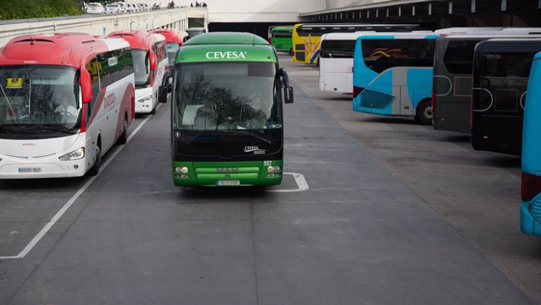 Archivo - Autobuses en la estación sur de autobuses de Méndez Álvaro | Jesús Hellín - Europa Press - Archivo ep archivo autobuses en la estacion sur de autobuses de mendez alvaro