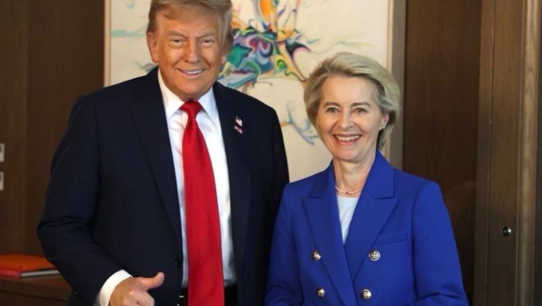 ep archivo   donald trump y ursula von der leyen