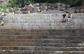 ep baja afluencia de turistas el entorno del teatro romano como consecuencia del impacto en el