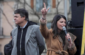 ep el diputado del pp por granada carlos rojas y la secretaria general del grupo parlamentario de