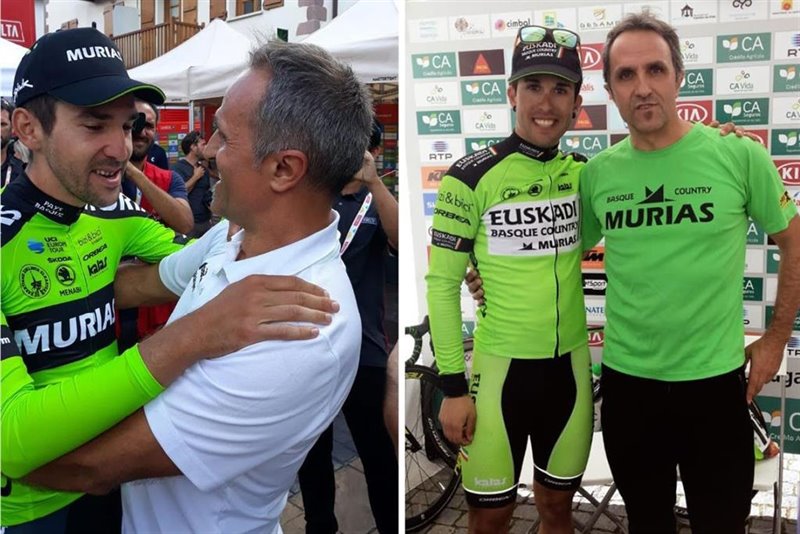 ep el manager general del euskadi-murias con mikel iturria izquierda e imanol estevez derecha