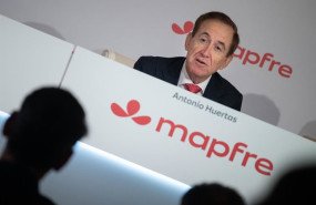 ep el presidente de mapfre antonio huertas durante una rueda de prensa en el auditorio de fundacion