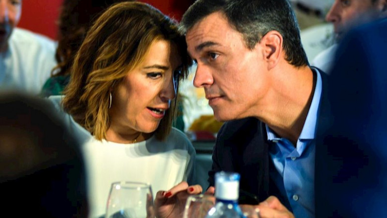 El secretario general del PSOE y presidente del Gobierno en funciones, Pedro Sánchez, y la secretaria general del PSOE-A, Susana Díaz, | Francis J. Cano - Europa Press - Archivo ep el secretario general del psoe y presidente del gobierno en funciones pedro sanchez y la 20191121142107
