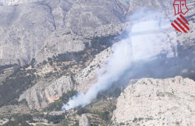 ep imagen del foco del incendio de benimantell