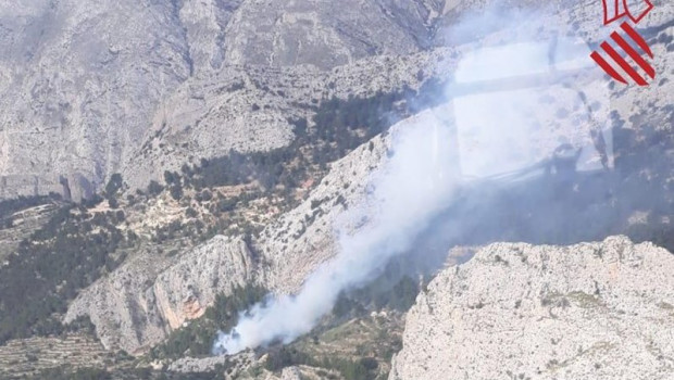 ep imagen del foco del incendio de benimantell