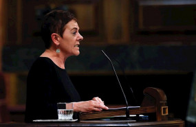 ep la diputada de eh bildu mertxe aizpurua durante el debate este miercoles en el congreso de la