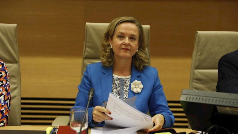 ep la ministra de empresa nadia calvino comparece en la comision de economia y empresa del congreso
