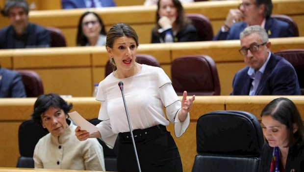ep la ministra de trabajo y economia social yolanda diaz en el senado