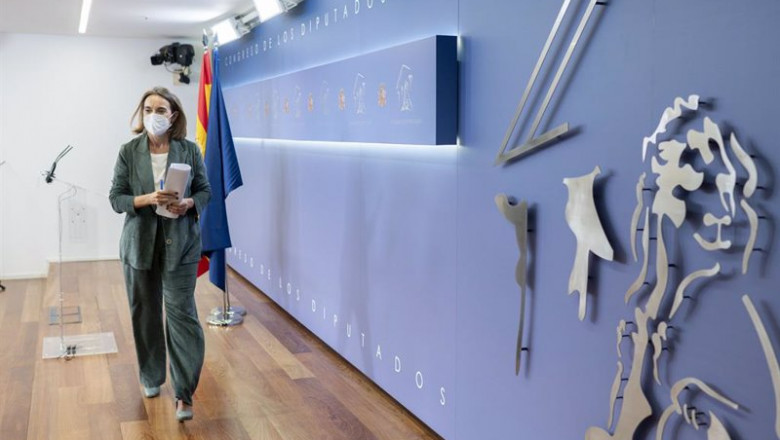 La portavoz parlamentaria del PP, Cuca Gamarra, durante una rueda de prensa en el Congreso | Alberto Ortega - Europa Press ep la portavoz parlamentaria del pp cuca gamarra durante una rueda de prensa en el congreso