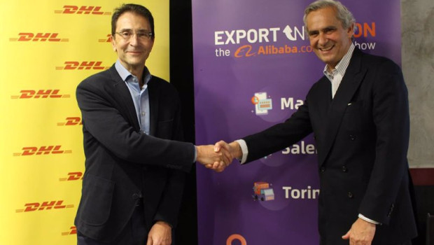 ep miguel borras director general de dhl express espana y rodrigo cipriani director general de