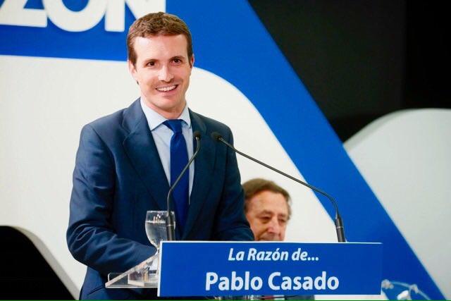 Pablo Casado en un acto del diario La Razón | PP ep pablo casadoun actodiariorazon