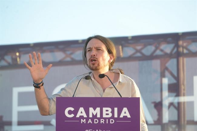 Pablo Iglesias en un mitin | PODEMOS ep pablo iglesiasun mitin