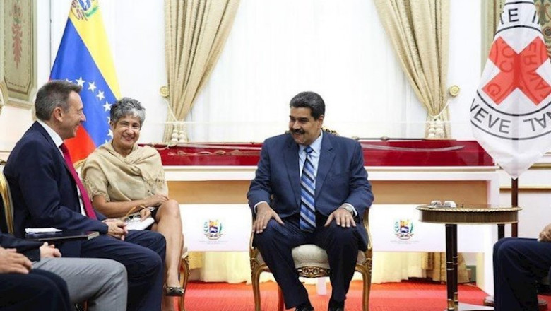 Reunión del presidente venezolano, Nicolás Maduro, con el Comité Internacional de la Cruz Roja en Caracas. | TWITTER - Archivo ep reunion del presidente venezolano nicolas maduro con el comite internacional de la cruz roja en