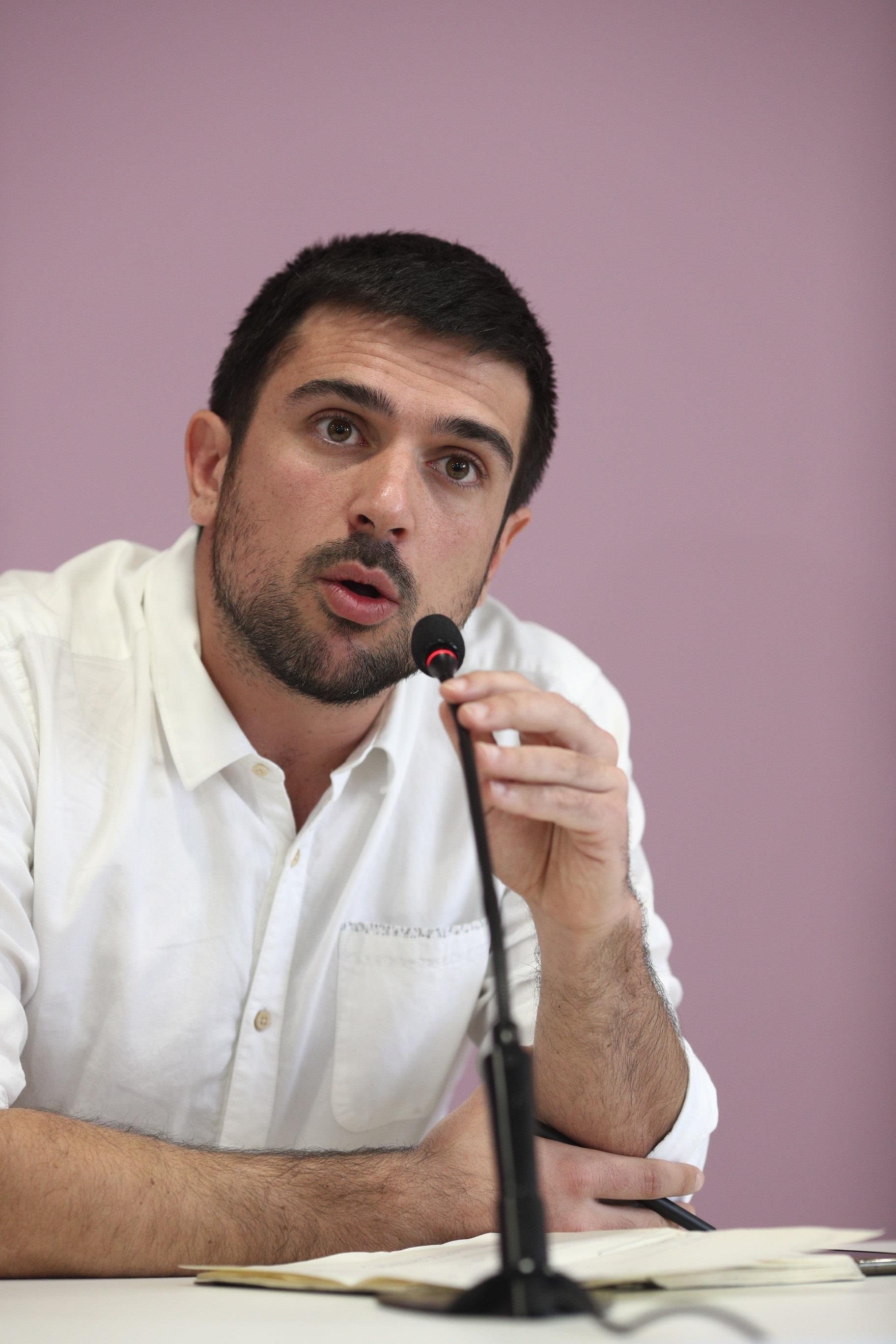 Rueda de prensa de Ramón Espinar | EUROPA PRESS ep ruedaprensaramon espinar