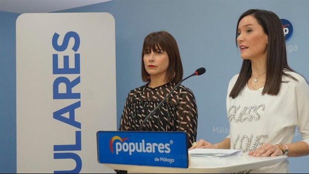 ep ruth sarabia concejal del pp en el ayuntamiento de malaga i junto a la edil y vicesecretaria del