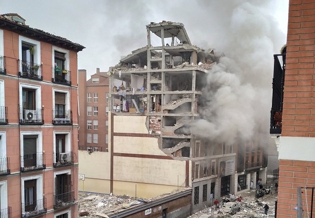 Varios muertos en la explosión de la calle Toledo, en el centro de Madrid