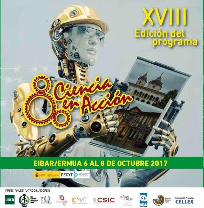 Cartel de la XVIII edición de Ciencia en Acción | CIENCIA EN ACCIÓN ep cartella xviii edicioncienciaaccion