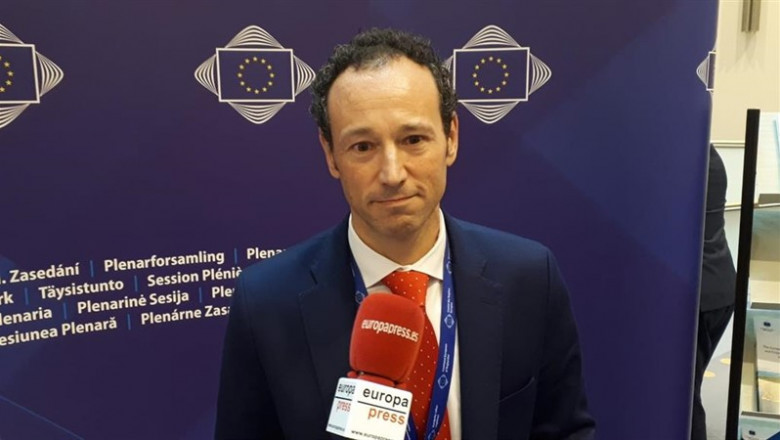El consejero de Presidencia del Principado de Asturias, Guillermo Martínez, en el Comité de las Regiones. | EUROPA PRESS ep consejeropresidenciaprincipadoasturias guillermo martinez encomite deregiones