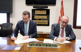 ep el director general de la sociedad publica euskotren javier seoane y el director general de