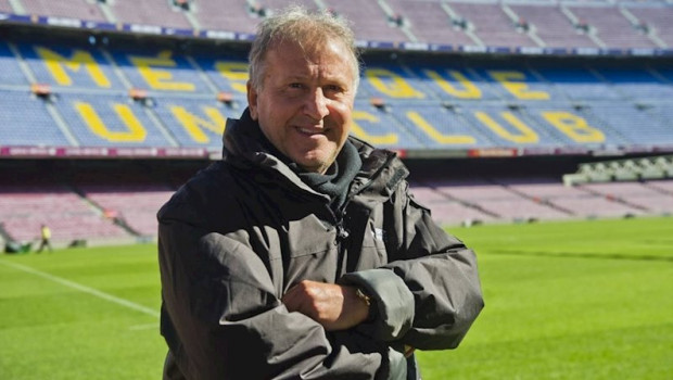ep el ex futbolista zico en el camp nou barcelona