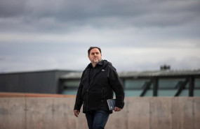 ep el lider de erc oriol junqueras sale de lledoners para ir al campus de la uvic-ucc en la