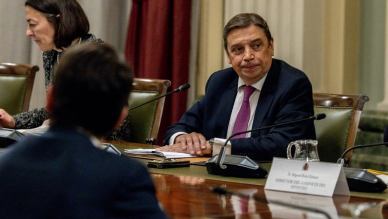 El ministro de Agricultura, Pesca y Alimentación, Luis Planas, se reúne con representantes del sector porcino para abordar los casos de peste porcina africana | Ricardo Rubio - Europa Press ep el ministro de agricultura pesca y alimentacion luis planas se reune con representantes del