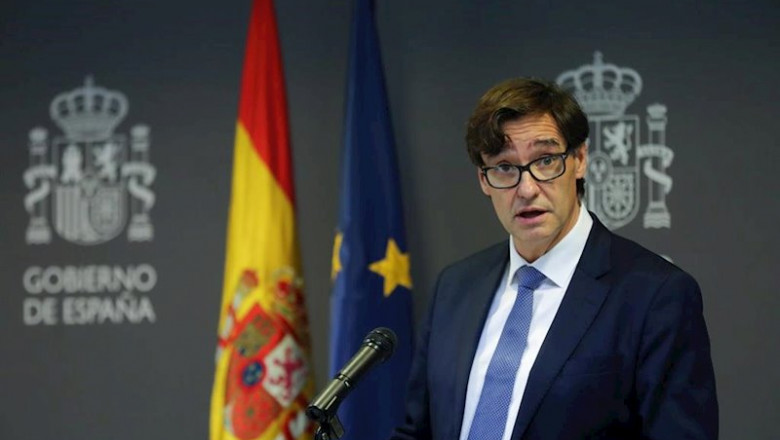 El ministro de Sanidad, Salvador Illa, durante la rueda de prensa posterior a la reunión ministerial de evaluación y seguimiento del coronavirus, en Madrid (España) a 1 de febrero de 2020. | Jesús Hellín - Europa Press ep el ministro de sanidad salvador illa durante la rueda de prensa posterior a la reunion