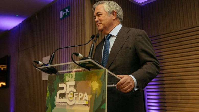 ep el presidente de efpa espana santiago satrustegui en los actos conmemorativos del 25aniversario