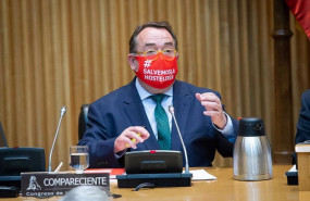 ep el presidente de hosteleria de espana jose luis yzuel en la comision de industria en el congreso
