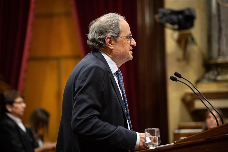 ep el presidente de la generalitat quim torra en el debate de politica general ep el presidente de la generalitat quim torra en el debate de politica general