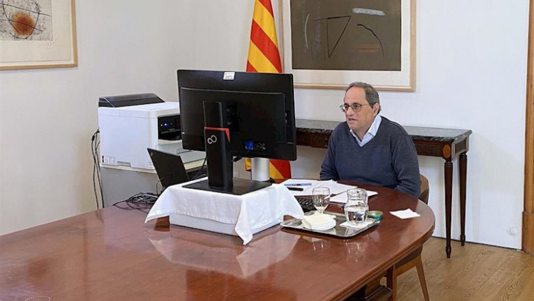 ep el presidente de la generalitat quim torra en la conferencia telematica de presidentes