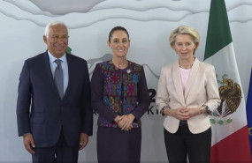 ep el presidente del consejo europeo antonio costa la presidenta de mexico claudia sheinbaum y la
