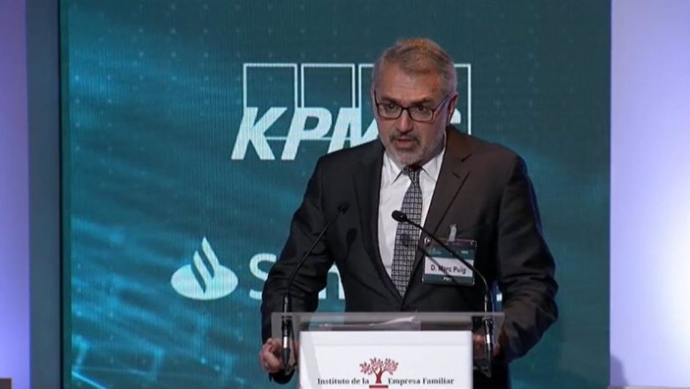 El presidente del Instituto de la Empresa Familiar (IEF), Marc Puig, durante la clausura del XXIII Congreso Nacional de la Empresa Familiar | CONGRESO NACIONAL DE LA EMPRESA FAMILIAR ep el presidente del instituto de la empresa familiar ief marc puig durante la clausura del xxiii