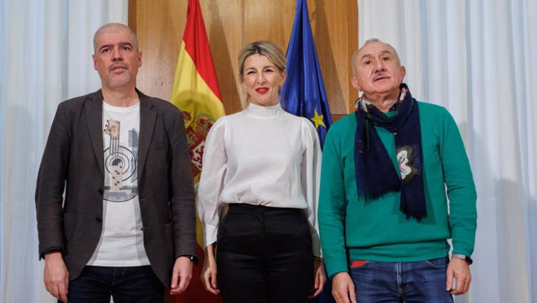 ep i d el secretario general de ccoo unai sordo la vicepresidenta segunda y ministra de trabajo ep i d el secretario general de ccoo unai sordo la vicepresidenta segunda y ministra de trabajo