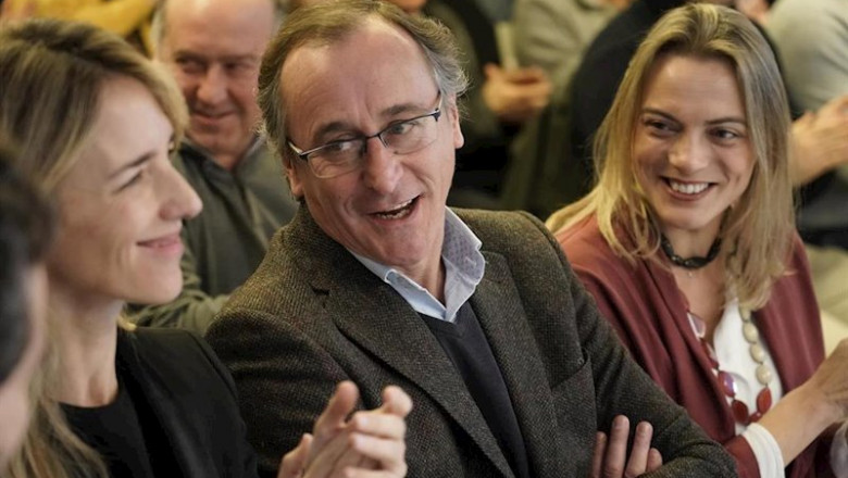 ep i-d la portavoz del pp en el congreso cayetana alvarez de toledo y el presidente del pp vasco