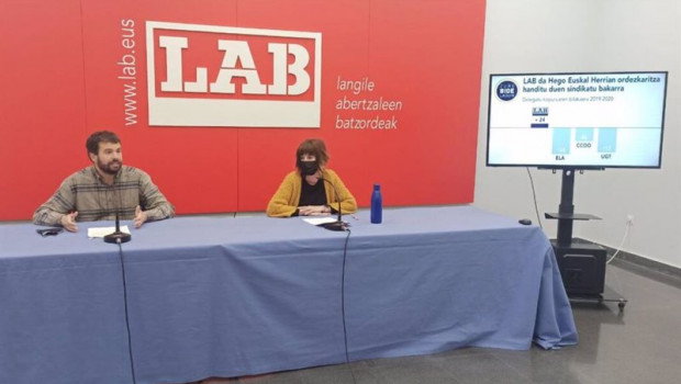 ep imagen de archivo de una rueda de prensa del sindicato lab